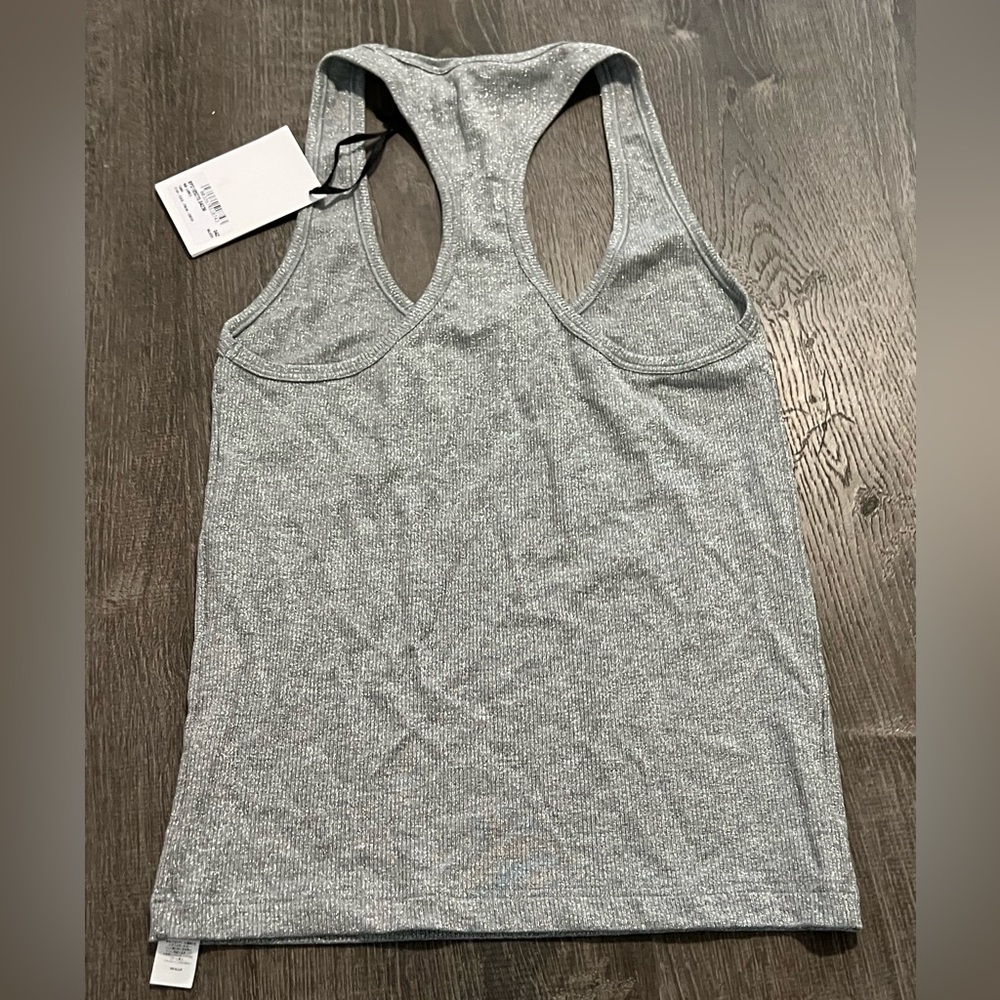 BALMAIN***Silver Sparkly Lame Tank Top***F36/Small $675 - Picture 4 of 6